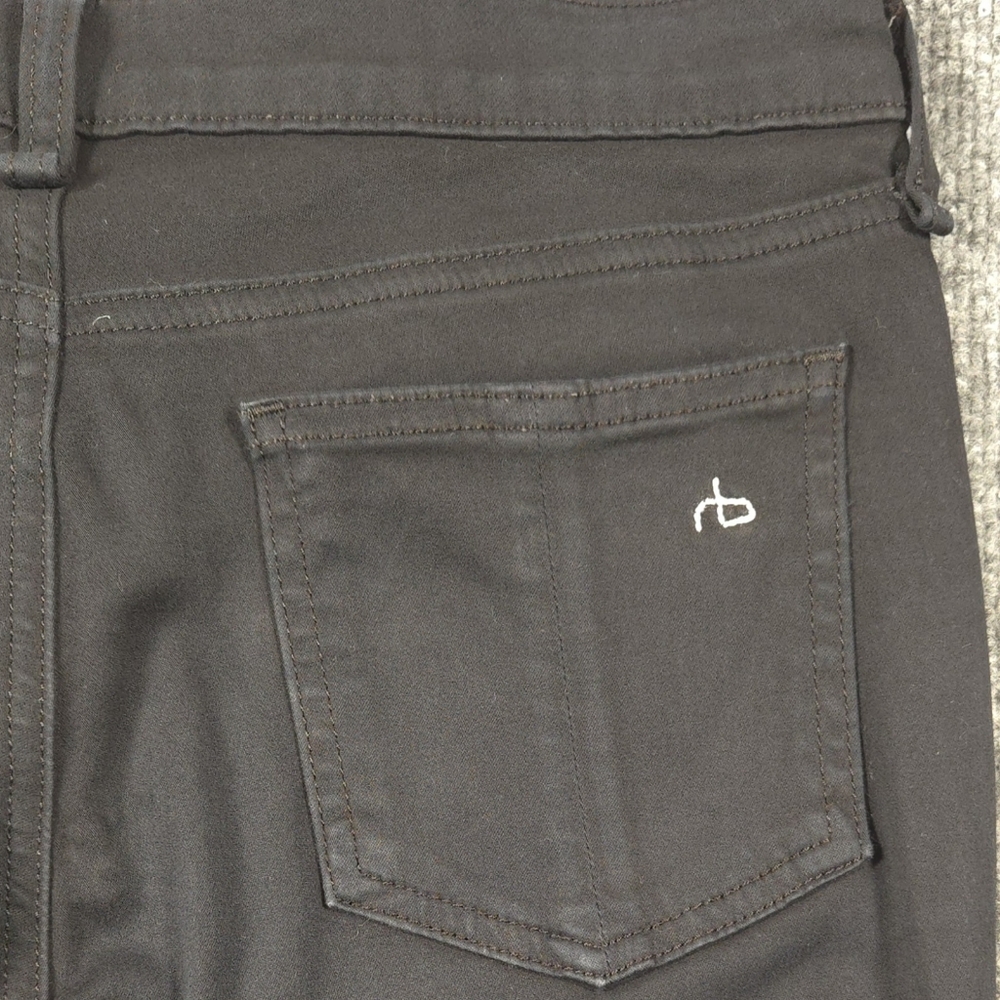 rag & bone/JEAN Black Plush Mid-Rise‎ Skinny Legging Jeggings Size 27 - Picture 3 of 9